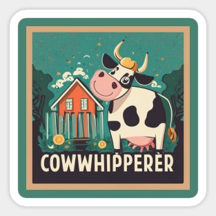 Cow whisperer Cow Sticker